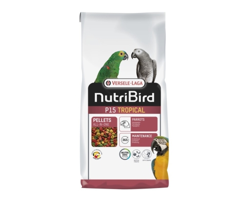 VERSELE LAGA -NutriBird P15 Tropical 10kg - granulat dla dużych papug